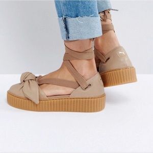 Fenty puma lace up platform creepers